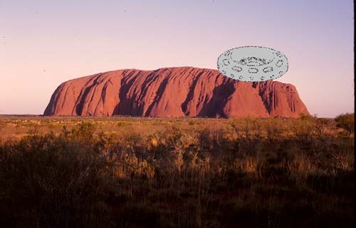 Ufo on Ayer's Rock